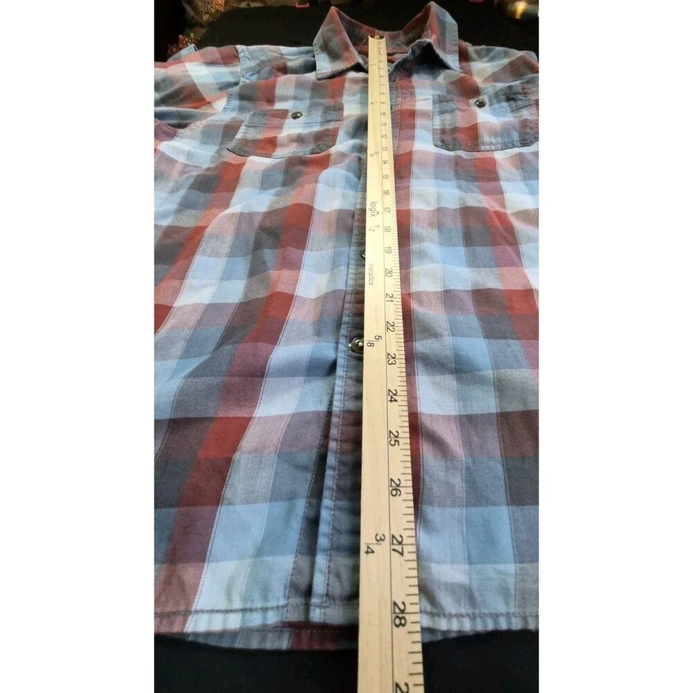 The North Face Light Flannel Long Sleeve Shirt Mens Size Large Plaid Hiking